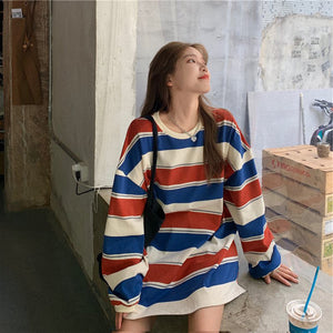 Oversized Striped Sweatshirt: Your Perfect Wardrobe Staple