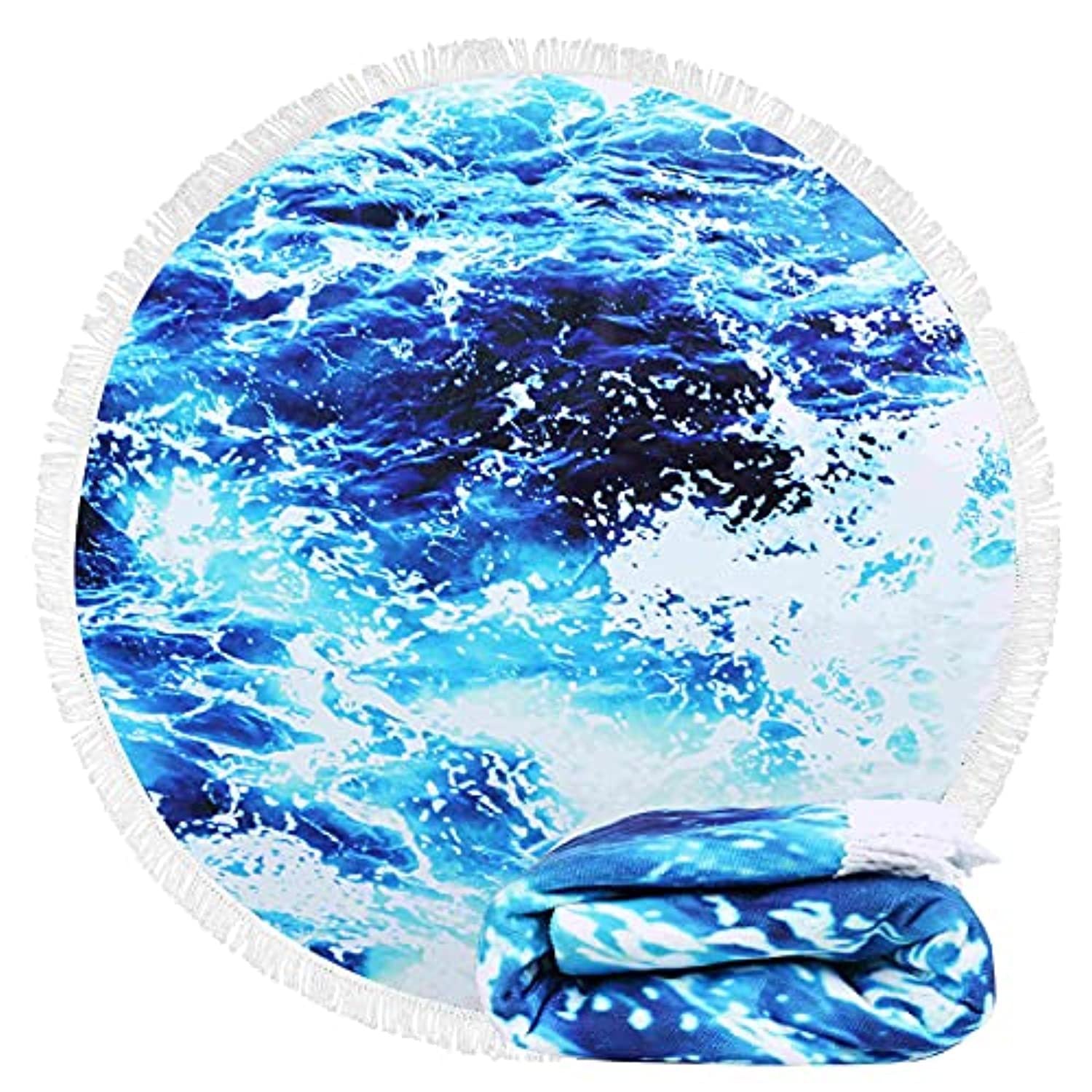 Experience the Ultimate Comfort with Our Large Boho Round Quick Dry Beach Towel