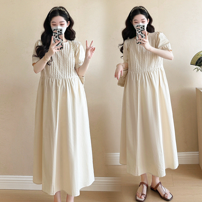 Elevate Your Maternity Style with Our Korean Tea Dress
