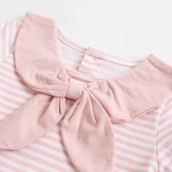 Discover the Perfect Striped Short Sleeve Onesie with Sailor Collar