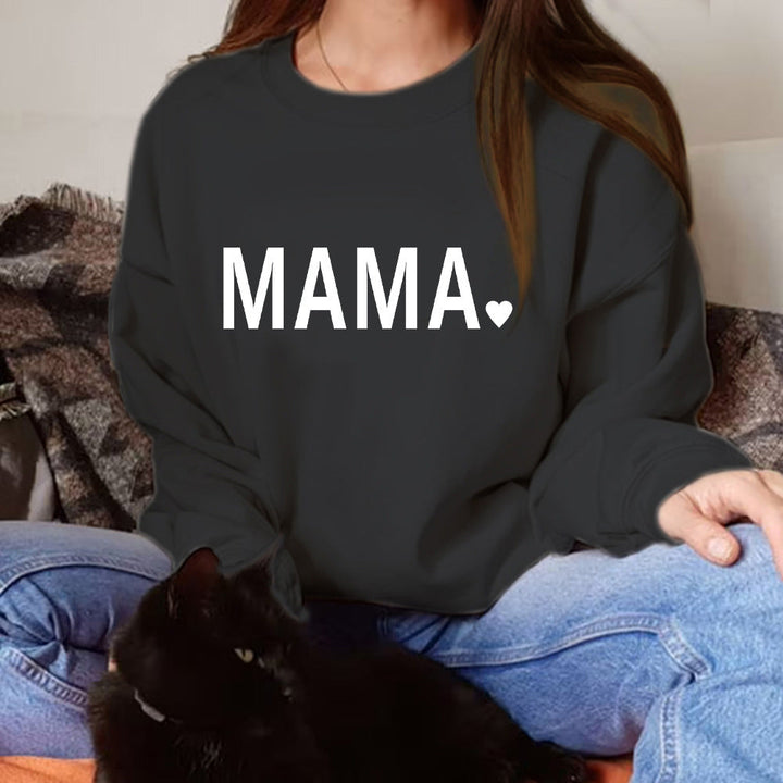 Thanksgiving Mama Print Sweatshirt